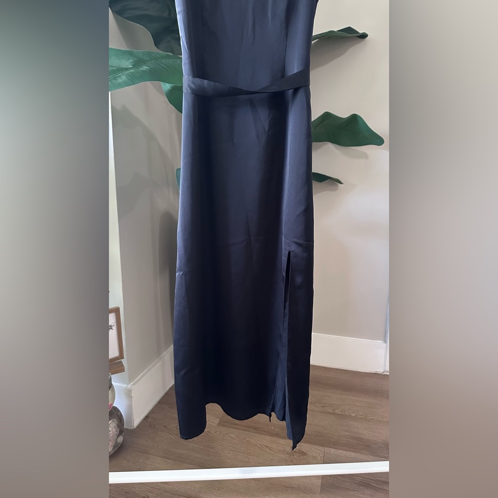 Abercrombie & Fitch Satin Belted Midi Dress - Picture 4 of 8